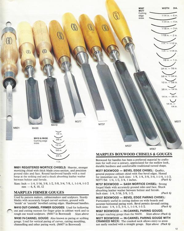 Marples Woodworking Chisels, 2 in Cut