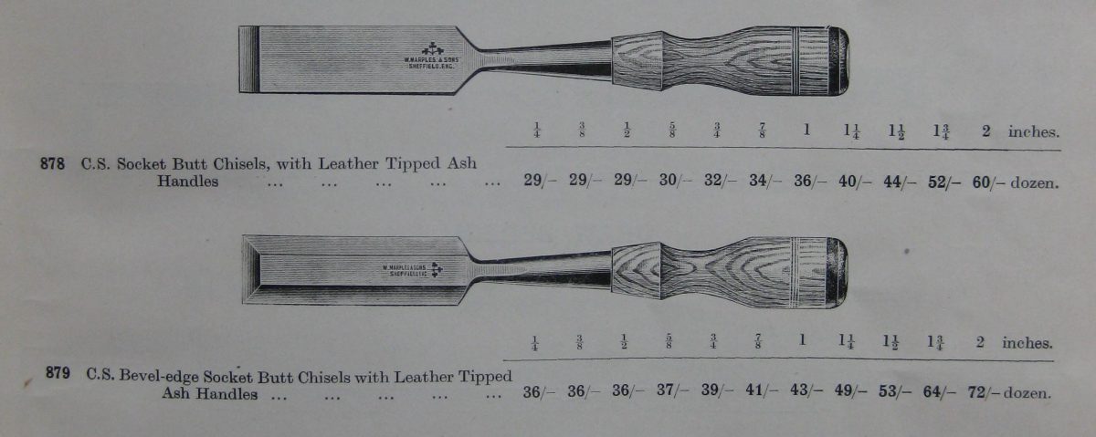 Socket Chisels – William Marples and Sons, Ltd.